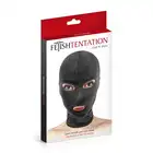 Fetish Tentation - Open Eyes and Mouth Hood. Maska na twarz z odkrytymi oczami i ustami. Oddychający materiał, miękki w dotyku. 