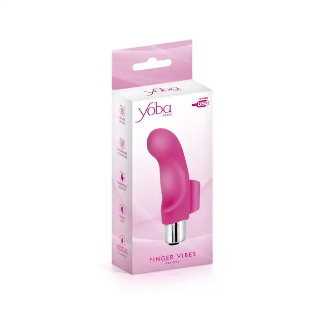 Yoba - Ecstasy Finger Vibrator. Super przyjemny w dotyku mini wibrator na paluszek. 