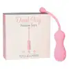 Femme Toys - Dual Joy. Wibrujące kulki gejszy. Jeszcze większa przyjemność, zasilanie USB. Aksamitna powierzchnia. 
