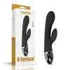 LoveToy - O'sensual Clit Duo Climax. Ultra gładki, wodoodporny, ładowany na USB wibrator z króliczkiem. 