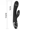 LoveToy - O'sensual Clit Duo Climax. Ultra gładki, wodoodporny, ładowany na USB wibrator z króliczkiem. 