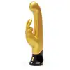 Fifty Shades of Grey - Greedy Girl G-Spot Rabbit Vibrator Gold. Złoty króliczek do różnej stymulacji! Dociera do punktu G!