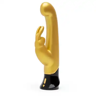 Fifty Shades of Grey - Greedy Girl G-Spot Rabbit Vibrator Gold. Złoty króliczek do różnej stymulacji! Dociera do punktu G!