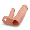 LoveToy - Double Penis Sleeve. Podwójna nakładka na penisa, wydłużenie, pogrubienie, podwójna penetracja. 