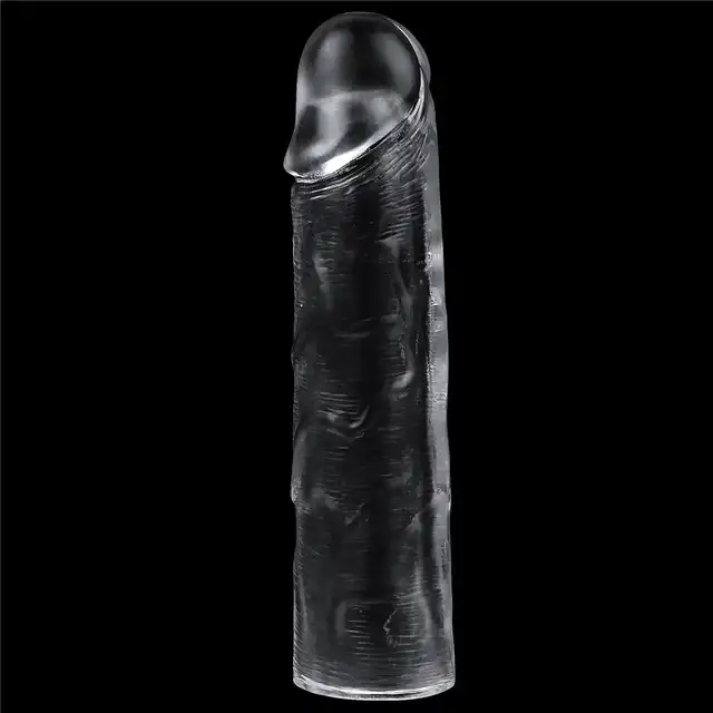 LoveToy - Clear Penis Sleeve 1". Nakładka na penisa, pogrubienie, wydłużenie. Przezroczysty kolor!