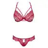 Obsessive - Ivetta komplet czerwony S/M