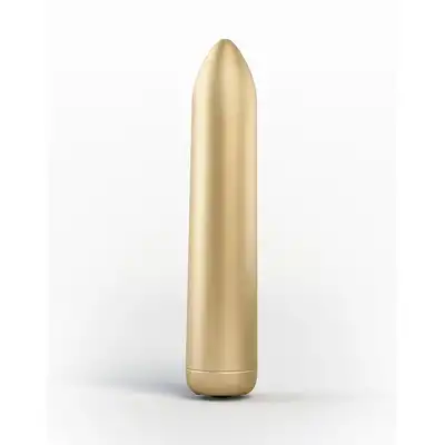 Dorcel - Rocket Bullet - Elegancki, złoty mini wibrator. Drobny bullet z mocnymi wibracjami