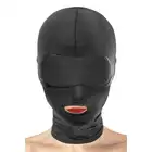 Fetish Tentation - Open Mouth Hood. Maska kaptur na twarz z otworem na usta. Oddychający materiał, miękki w dotyku. 