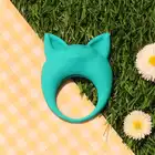 Lola - Mimi Animals Collection Lemur Remi Green. Słodki wibrujący, elastyczny ring na penisa! Wysoka jakość, uroczy design. 
