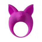 Lola - Mimi Animals Collection Kitten Kyle Purple. Słodki wibrujący, elastyczny ring na penisa! Wysoka jakość, uroczy design. 
