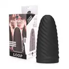 All Black - Loop Masturbator. Ultra elastyczny, miękki i przyjemny w dotyku męski masturbator. 