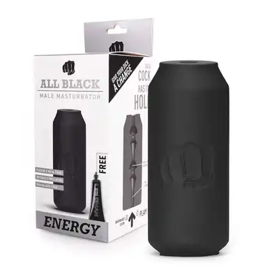 All Black - Energy Masturbator. Energetyczny masturbator dla mężczyzn w dyskretnym kształcie!
