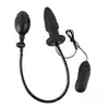 You2Toys - Inflatable Vibrating Plug Black. Pompowany wibrujący plug analny. Idealny do zabawy analnej dla początkujących i ekspertów.