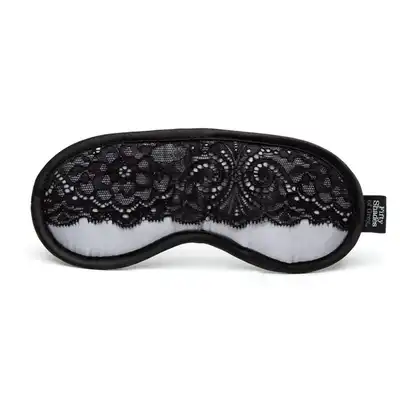 Fifty Shades of Grey - Play Nice Satin&amp;Lace Blindfold. Elegancka satynowa opaska na oczy. 