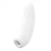 Satisfyer - Curvy 1+ White. Finezyjne wibracje w rytm ulubionej playlisty, przyjemna stymulacja Air-Pulse.