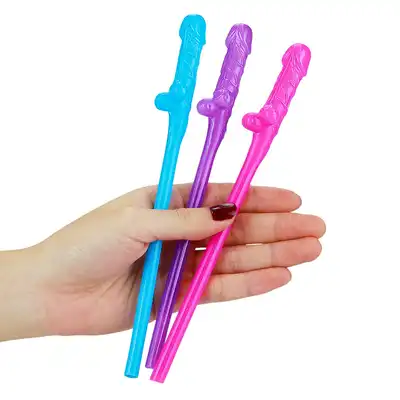 LoveToy - Willy Straw. Rurki do napojów w kształcie penisa. Zabawny prezent!