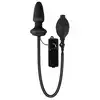 You2Toys - Inflatable Vibrating Plug Black. Pompowany wibrujący plug analny. Idealny do zabawy analnej dla początkujących i ekspertów.