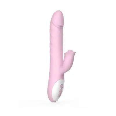 Femme Toys - Perfect Lover. Aksamitnie gładki, cichy i silny wibrator z króliczkiem ze stymulującymi wypustkami. 