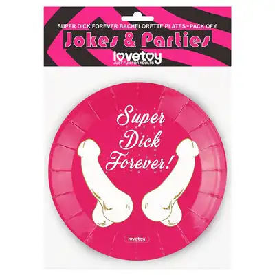 LoveToy - Paper Penis Plater. Papierowe talerzyki z nadrukowanymi penisami. Zabawny prezent!