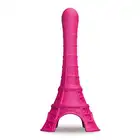La Tour Est Folle - Pink. Super różowe dildo w kształcie wieży Eiffla! Francuski prezent na walentynki! 