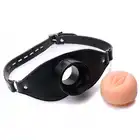 Master Series PRO - Pussy Face Oral Sex Mouth Gag. Pasuje doskonale na każdą twarz. Pochwa i usta w jednej penetracji. Hit.