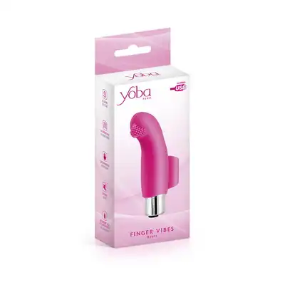 Yoba - Heart Finger Vibrator. Super przyjemny w dotyku mini wibrator na paluszek. 