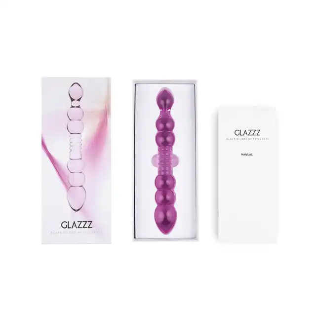 FeelzToys - Glazzz. Glass dildo lucid dreams. Szklane dildo z hipoalergicznego, odpornego na pęknięcia ciężkiego szkła.