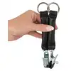 ZADO - Nipple Clamps. Zaciski na sutki z paskami skórzanymi i metalowymi pierścieniami.