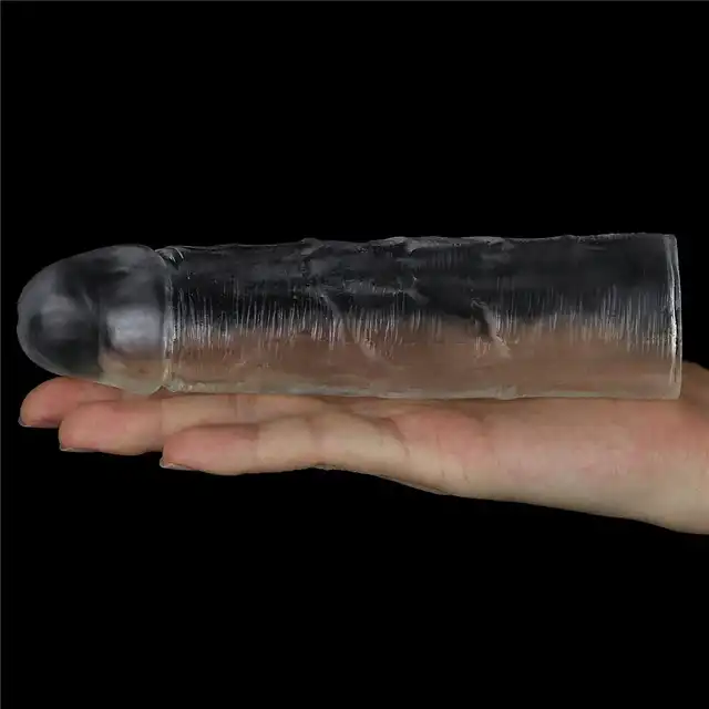 LoveToy - Clear Penis Sleeve 1". Nakładka na penisa, pogrubienie, wydłużenie. Przezroczysty kolor!
