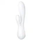 Satisfyer - Mono Flex Vibrator White. Nowoczesny wibrator króliczek sterowany aplikacją. 2 silniki. Punkt-G. USB