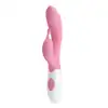 Pretty Love - Hyman Pink. Różowy wibrator króliczek. Prążkowany silikonowy wibrator ze stymulatorem łechtaczki. Bestseller!