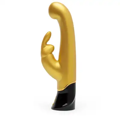 Fifty Shades of Grey - Greedy Girl G-Spot Rabbit Vibrator Gold. Złoty króliczek do różnej stymulacji! Dociera do punktu G!