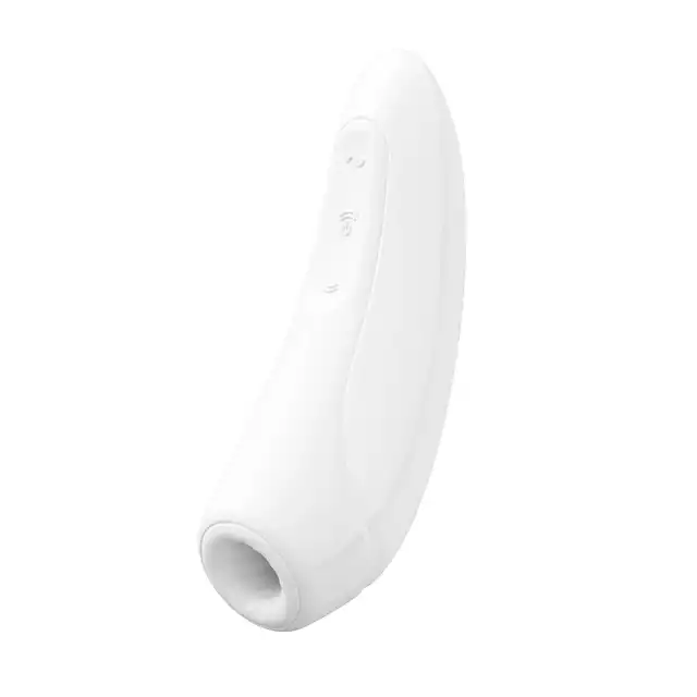 Satisfyer - Curvy 1+ White. Finezyjne wibracje w rytm ulubionej playlisty, przyjemna stymulacja Air-Pulse.