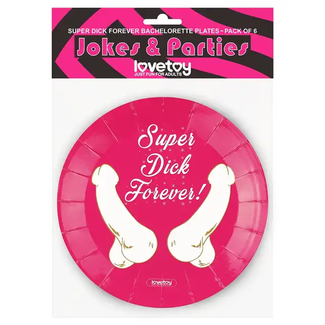 LoveToy - Paper Penis Plater. Papierowe talerzyki z nadrukowanymi penisami. Zabawny prezent!