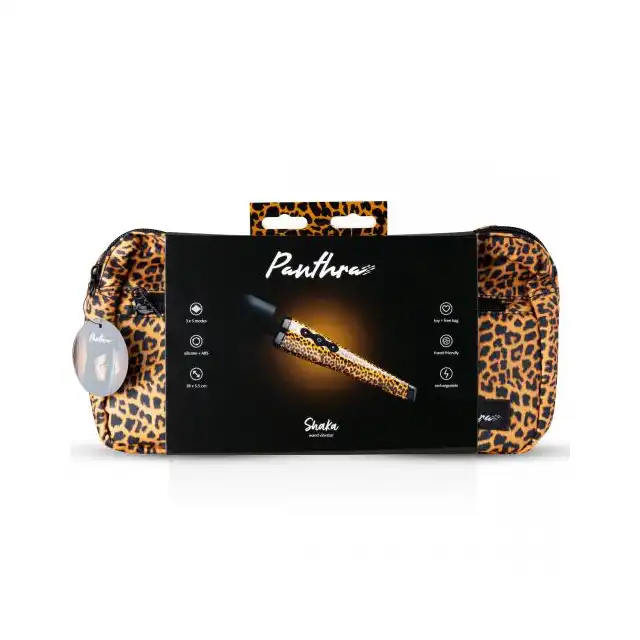 Panthra - Shaka Wand Vibrator. Panterkowa magiczna różdżka. Nowa luksusowa kolekcja! Designerska torebka w zestawie!