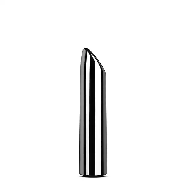 The Realm -  Silver Rechargeable Bullet. Mini wibrator 10 cm x 2 cm. Dyskretny i silny. 