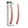 LoveToy - Double Dildo. 36 cm podwójne dildo, wspólna lub podwójna penetracja! Wysokiej jakości silikon, giętki i miły w dotyku.