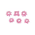 Timeless - Super Stretchy Rings 6pack. Zestaw stymulujących ringów erekcyjnych. Elastyczne, uniwersalny rozmiar, różne wypustki stymulujące. 