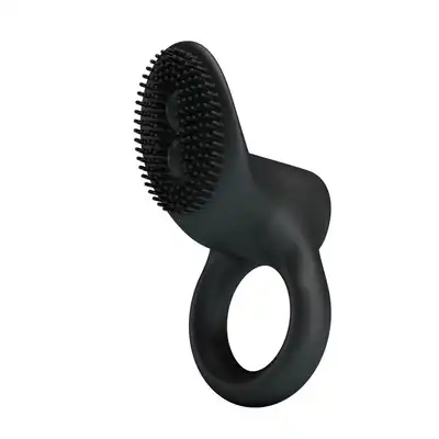 Pretty Love - Cobra.  100% Silikonowy ring erekcji ze szczoteczkę do łechtaczki. Mocne wibracje. Bestseller!