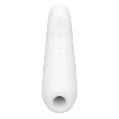 Satisfyer - Curvy 1+ White. Finezyjne wibracje w rytm ulubionej playlisty, przyjemna stymulacja Air-Pulse.