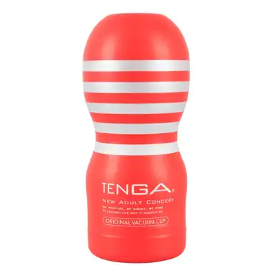 Tenga - Original Vacuum Cup Medium. Nowoczesny masturbator renomowanej marki. Realistyczny otwór. 