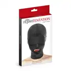 Fetish Tentation - Open Mouth Hood. Maska kaptur na twarz z otworem na usta. Oddychający materiał, miękki w dotyku. 