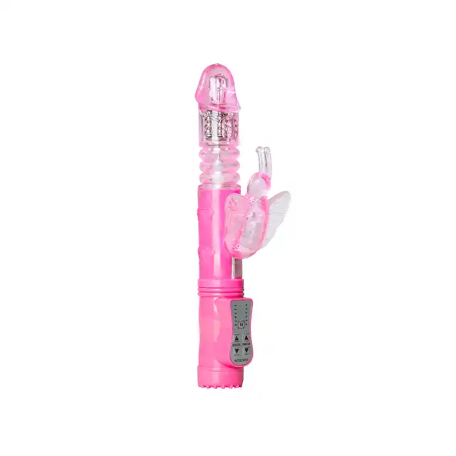 Easy Toys - Butterfly Vibrator. Różowy wibrator króliczek z ruchem posuwistym