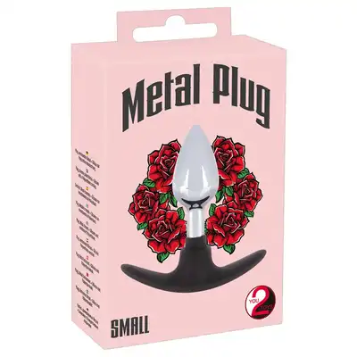 You2Toys - Metal Plug S. Mały metalowy plug analny z silikonową podstawą. Bezpieczny, wygodny, wysokiej jakości. 
