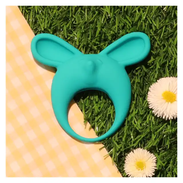 Lola - Mimi Animals Collection Fennec Phil Green. Słodki wibrujący, elastyczny ring na penisa! Wysoka jakość, uroczy design. 