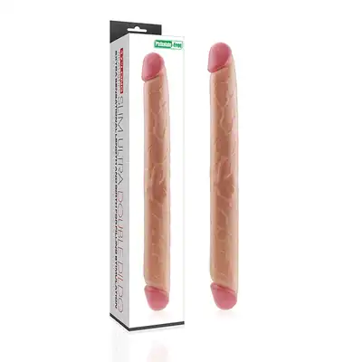 LoveToy - Slim Ultra Double Dildo. 45 cm podwójne dildo, wspólna lub podwójna penetracja! Wysokiej jakości silikon. 