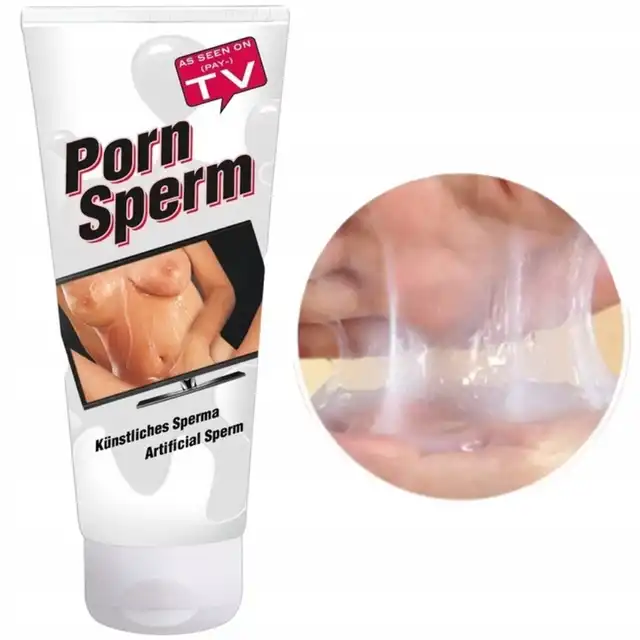 Porn Sperm - Sztuczna sperma. Lubrykant na bazie wody 250ml. Nawilżenie i naturalny wygląd. Stworzony do kręcenia filmów!