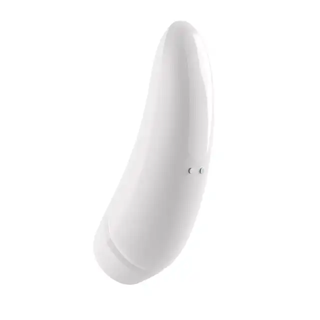 Satisfyer - Curvy 1+ White. Finezyjne wibracje w rytm ulubionej playlisty, przyjemna stymulacja Air-Pulse.