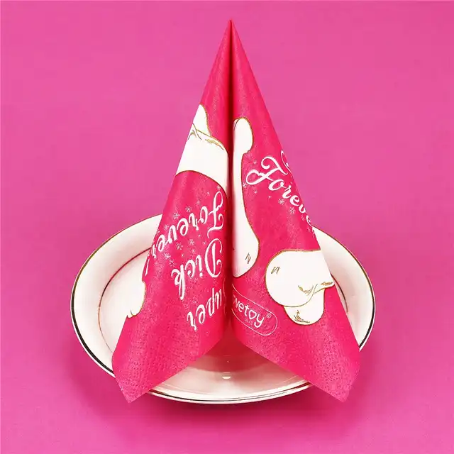LoveToy - Paper Penis Napkins. Serwetki z nadrukowanymi penisami. Zabawny prezent!
