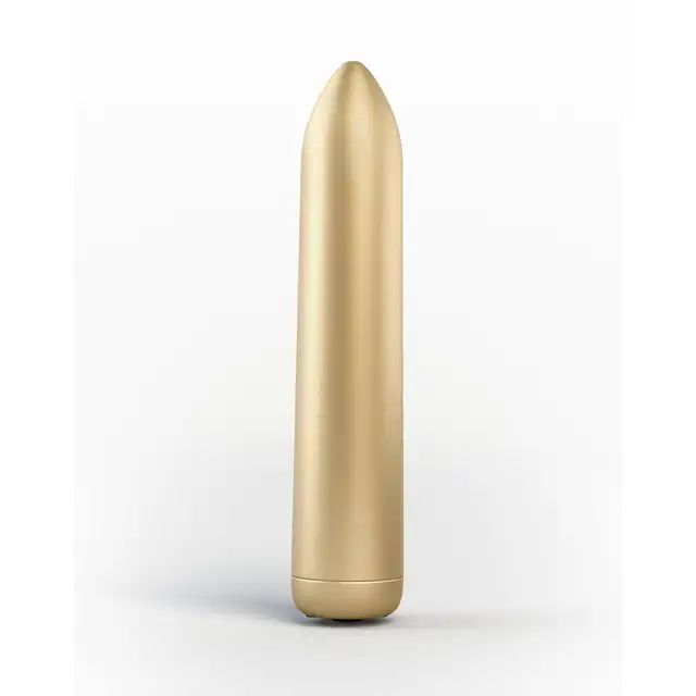 Dorcel - Rocket Bullet - Elegancki, złoty mini wibrator. Drobny bullet z mocnymi wibracjami